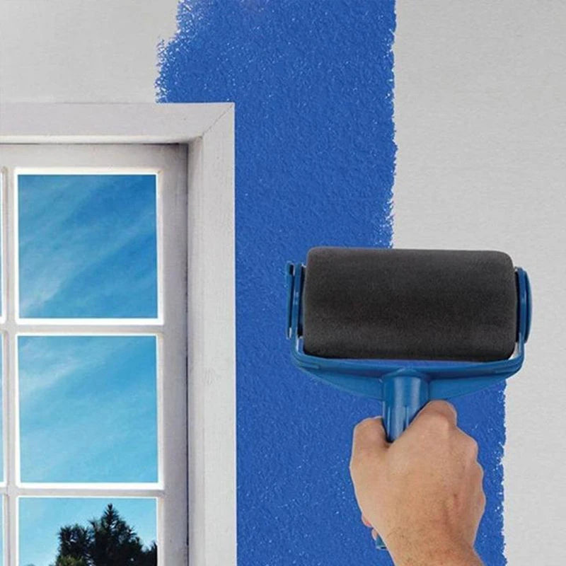 8pc/Set Multifunctional Paint Roller Corner Brush Handle Tools Wall Painting Roll DIY Household Easy to Operate Painting Brushes