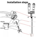 O-Shaped Toilet Seat Slow Close Quiet Lid Thickened Durable for Both Adults Children Universal Bathroom Accessories