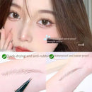 Lápis de sobrancelha de duas garfos, à prova d'água, sem manchas, delineador líquido extremamente fino, não desbota, lápis de sobrancelha tridimensional