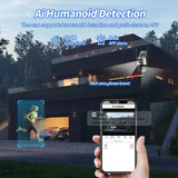 9MP PTZ Wifi Camera Three Lens Dual Screens Outdoor Surveillance CCTV Cameras Ai Human Detect Security IP Camera Auto Tracking