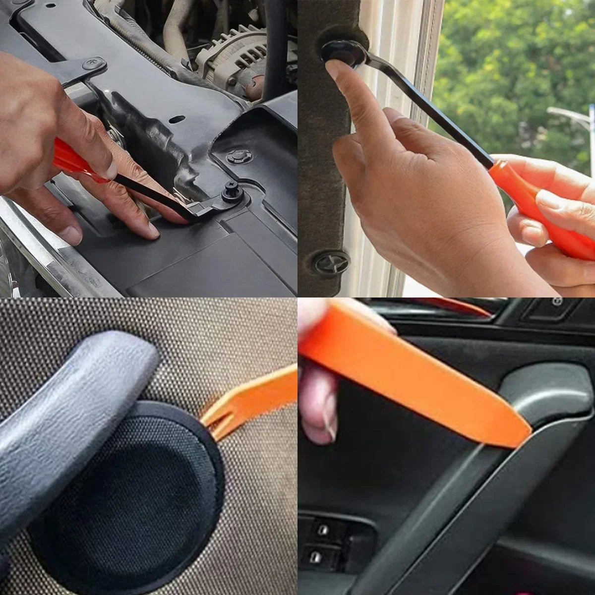 Auto Plastic Bumper Fastener Rivet Retainer Push Type Engine Cover Fastener Fender Car Door Trim Panel Clip