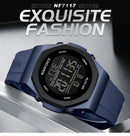 NAVIFORCE NF7117 Sports Watch for Men 5ATM Waterproof Multifunction Electronic Watch Men's LCD Digital Wristwatch