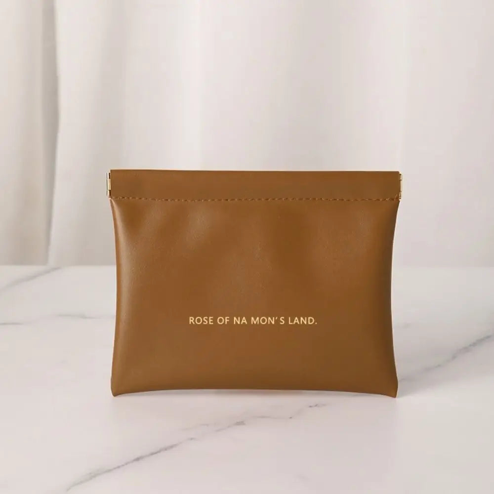 Fashion Simple Lipstick Makeup Bag Portable PU Jewelry Handbag Travel Mini Cosmetic Organizer Pouch for Women Girls