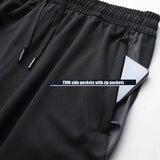 Men's Sports Pants Running Pants With Zipper Pockets Soccer Training Jogging Sports Trousers Fitness Football Leggings Sweatpants