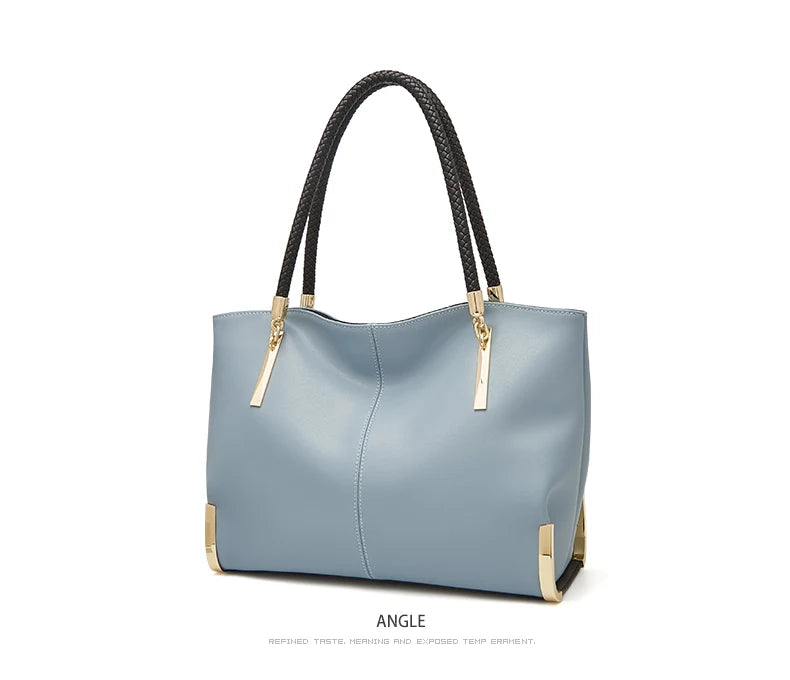 FOXER Genuine Leather Lady's Handbag Elegant Luxury Design Women Shoulder Bag Large Capacity Tote Bag Best Gift for Mom, Wife