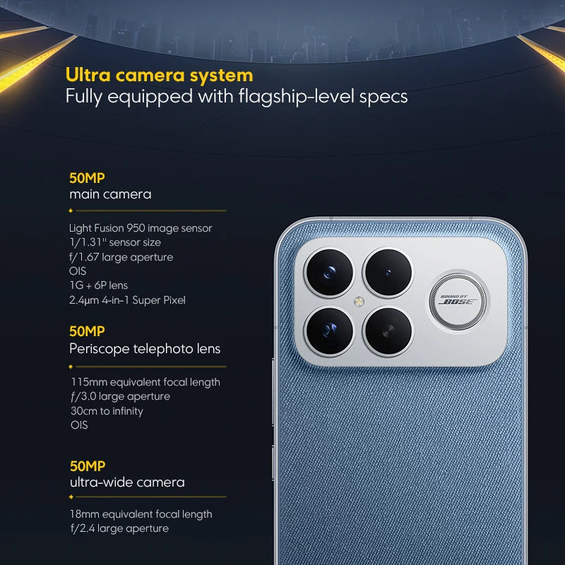 Smartphone POCO F8 Ultra (Versão Global) – Processador Snapdragon 8 Elite Gen 5, bateria de 6500 mAh, tela de 6,9 polegadas, câmera de 50 MP e NFC.tecno