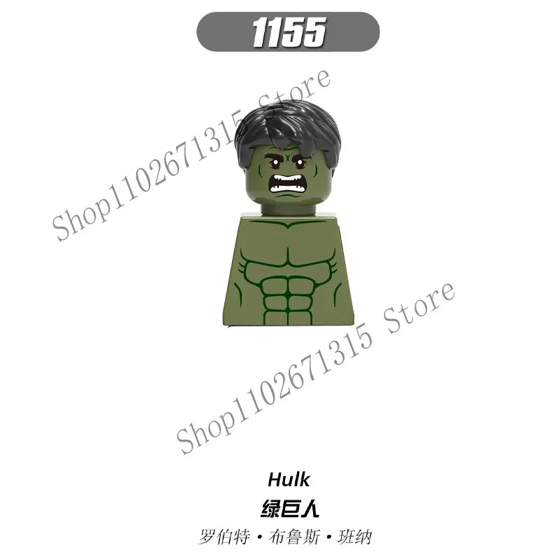 Marvel Avengers Superhero Building Blocks Iron Man Doctor Strange Hulk Thanos Spider-Man Venom Hawkeye Bricks Toys
