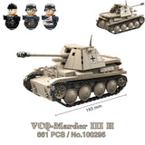Military WW2 Tanks Tiger Sherman T34 Panzer Vehicle Airplane Army Soldier Weapons Model Building Block Brick Children Kids Toys
