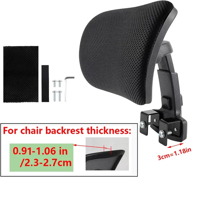 Fabric Office Chair Headrest, Head Support Cushion, Computer Chair, Neck Pillow, Attachment Work Chairs 