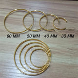 Somila S925 Sterling Silver Big Hoop Earrings For Women Brincos Moda Jewelry Accessories 3.0MM Fashion Cерьги Kольца 30-60MM