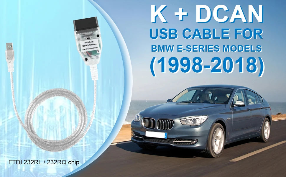 INPA K+CAN K+DCAN Automotive Connector Code Diagnostic Tool with Switch OBD2 USB Interface for BMW OBD2 Scanner OBDII Reader