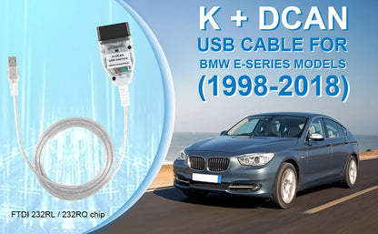 INPA K+CAN K+DCAN Automotive Connector Code Diagnostic Tool with Switch OBD2 USB Interface for BMW OBD2 Scanner OBDII Reader