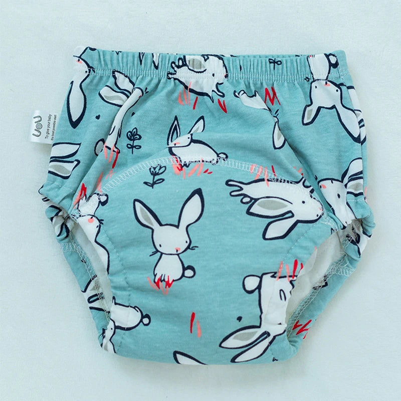 6 Layer Waterproof Reusable Cotton Baby Training Pants Infant Shorts Underwear Cloth Baby Diaper Nappies Panties Nappy Changing