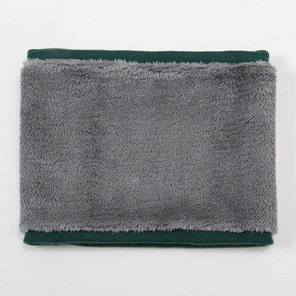 2023 Winter Warm Scarf For Women Knitted Neck Scarves Rings Plush Solid Men's Collar Ring Female Foulard Neckerchief