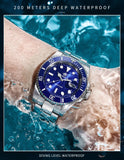 ADDIESDIVE Stainless Steel Watch Men's European and American Business Leisure Quartz Watch Waterproof Outdoor Sports Watch