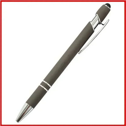 50pcs Light Metal Ballpoint Pen Touch Screen Pen Office School Advertising Pen Custom Logo Text Engraving Laser Engraving