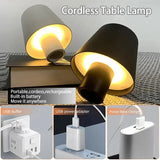 Table Lamp LED Touch Sensor Desktop Night Light Rechargeable Wireless Reading Lamp For Hotel Bar Restaurant Bedroom Decor Light
