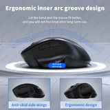 Dual Mode Wireless Computer Mice 1600 DPI Rechargeable Ergonomic Bluetooth Mouse For Laptop/Notebook/iPad/Tablet/Mac/Chromebook