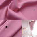 Kids Girls Bedroom Pink Curtains Star Cutout Blackout with White Sheer Pastel Nursery Window Curtain Panels for Living Room Home