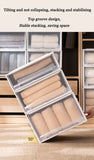 Wardrobe Storage Box High-capacity Drawer Style Stackable Container Transparent Plastic Containers for Household Use Storage