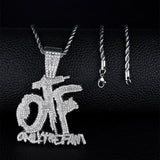 Bing Iced Out XO Colar Pingente de letra de zircônia cúbica para homens e mulheres Hip Hop Street Rock Rap Party Jewelry