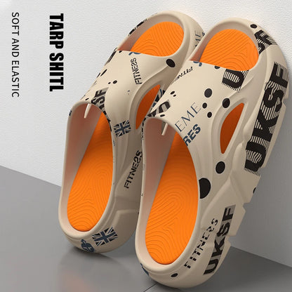 Sandalias antideslizantes de verano para hombre, con plataforma gruesa y suave, para casa, para ducha, baño y exteriores, informales.