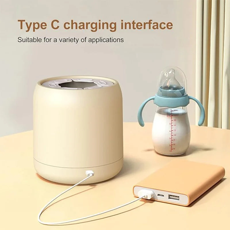 Mezclador de biberones eléctrico automático, mezcla caliente, biberón de fórmula instantáneo, carga USB, manos libres, máquina de limpieza sencilla