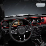 For Jeep Wrangler 2018-2022 Carplay LCD Instrument Panel Dual Screen Android Multimedia Video Player GPS Navigation Android Auto