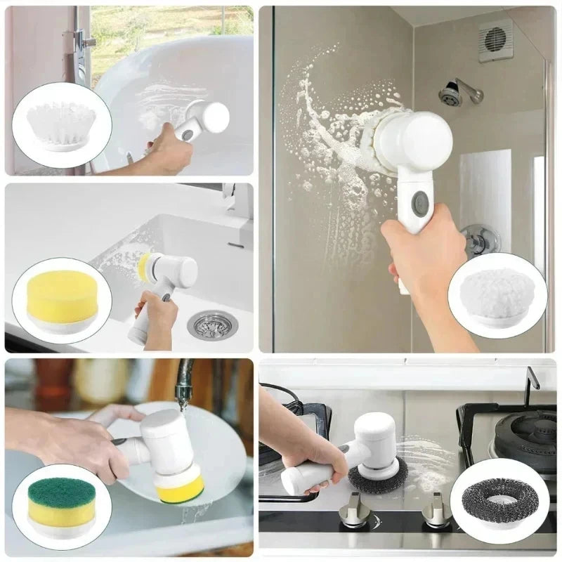 Cepillo eléctrico Xiaomi MIJIA para limpieza de baño con 5 cabezales reemplazables.