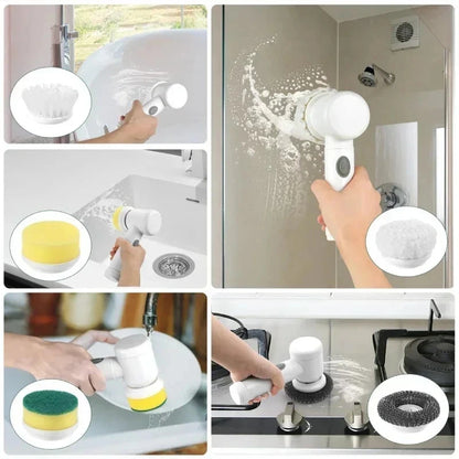 Cepillo eléctrico Xiaomi MIJIA para limpieza de baño con 5 cabezales reemplazables.