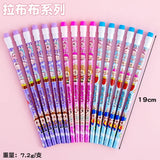 10Pcs/Lot Cute Cartoon HB Pencil With Big Eraser Kawaii Capybara Pony Pencils Student Kids Writing Pen School Stationery Gifts