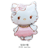 Lindo juego de globos decorativos para fiesta de anime, temática de Hello Kitty, fiesta de cumpleaños de niña kawaii, globos para baby shower, 5 piezas 