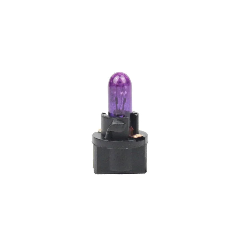1/10pcs T5 Car Instrument Light Holder 12V Wedge Car Interior Light Bulb Gear Position Light/Centre Console Indicator Light