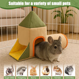 New Little Pet Hiding Place Hamster Guinea Pig Toy House Landscaping Small House Little Pet Tunnel House Little Pet Products
