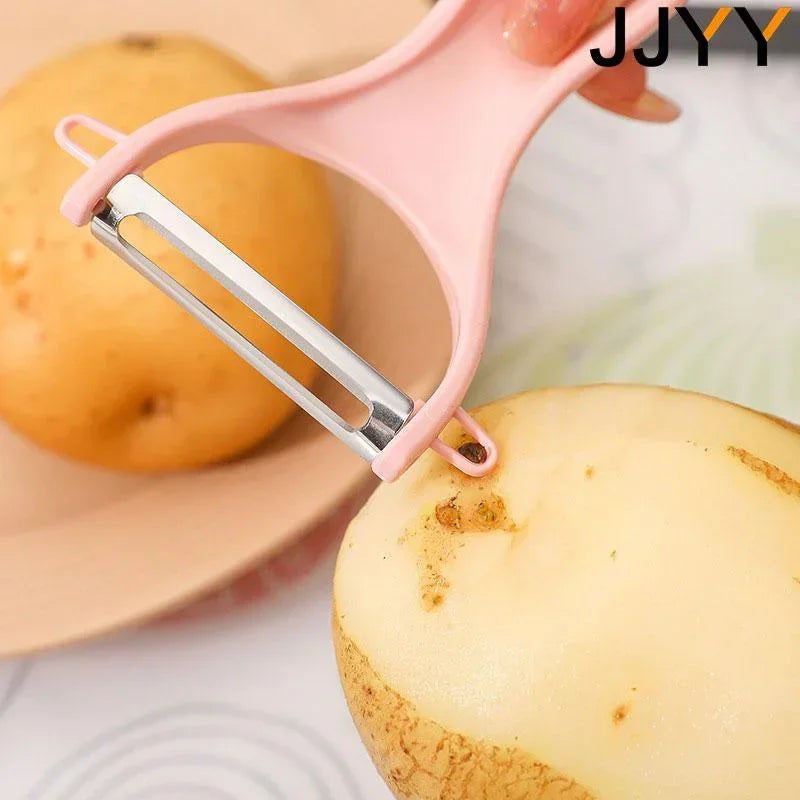 Cuchillo pelador de acero inoxidable JJYY, raspador de melón y fruta, pelador de patatas, manzanas, pepinos, herramientas de cocina