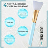 Silicone Facial Mask Brush Face Skin Care Tool Soft-headed DIY Mud Film Adjusting Brush Inclined Tail Apply Face Beauty Tools