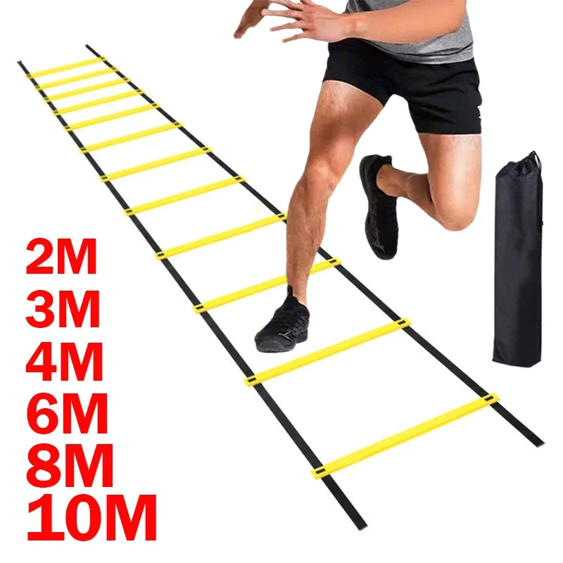 Agility Ladder Nylon Straps Soccer Football Speed ​​Training Ladder Equipment Sports Fitness Running Warm-Up Training Ladder Tool