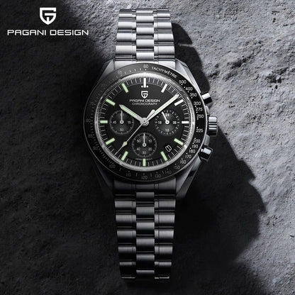 PAGANI DESIGN 2026 New Men's Watches Top Luxury Quartz Watch For Men Auto Date Speed Chronograph AR Sapphire Mirror Wrist watch
