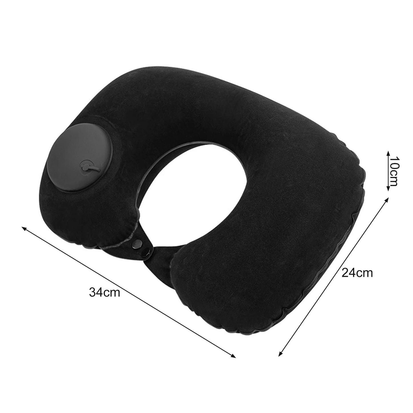 Almohada de cuello en forma de U, inflable, para aliviar la fatiga, para viajes, reposacabezas de vuelo, cojín para dormir en forma de U para avión.