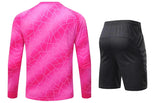 Men Kid 2024 Soccer Goalkeeper Uniform Protective Sponge Long Sleeve Football Training Goalkeeper Top Soccer Jersey Pants Custom