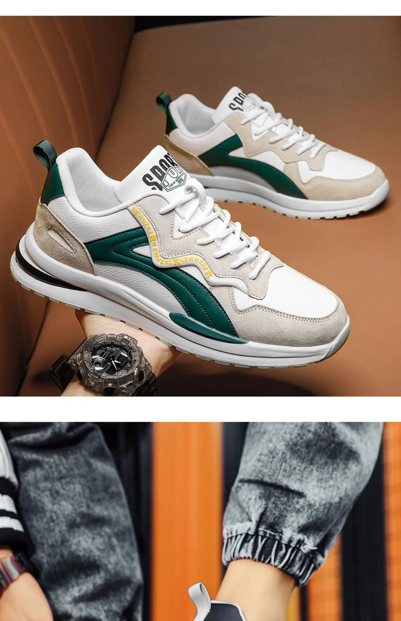 Oulylan Lightweight Running Shoes For Men 2024 Designer Mesh Casual Sneakers Lace-Up Male Outdoor Sports Tennis Shoe