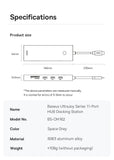Baseus USB Hub DP 4K Dual HDMI Adapter 11 in 1 Splitter RJ45 USB 3.0 PD 100W Docking Station for MacBook Pro Air M2 M1 USB C HUB