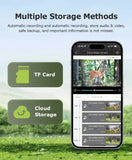 INQMEGA4G 2K 5MP PIR Motion Activated  Trigger Time Night Vision IP66 Hunting Trail Wildlife Battery Solar Camera Forest