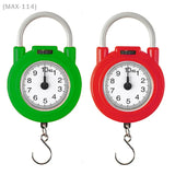 {MAX-114}10kg Portable Hanging Mechanical Scale Fish Luggage Kitchen Scale Hanging High Precision Digital Hand Held Spring Scale