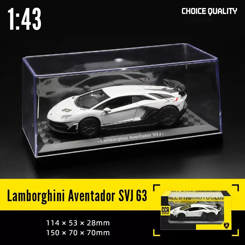 CCA 1:43 BMW Gulf Oil Station Shell Station McLaren Lamborghini Series Racing Alloy Car Model Toy Car Casting Pullback Function