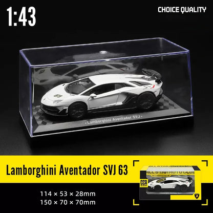 CCA 1:43 BMW Gulf Oil Station Shell Station McLaren Lamborghini Series Racing Alloy Car Model Toy Car Casting Pullback Function