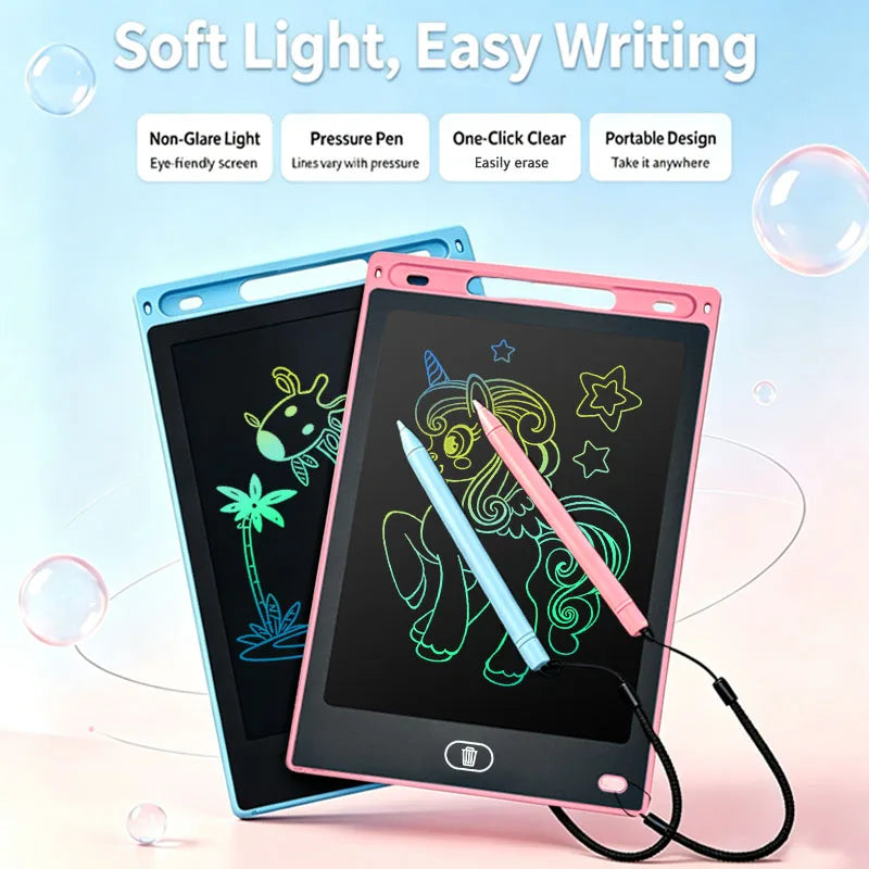 Tablet de Desenho LCD de 8,5 Polegadas – Lousa Eletrônica de Escrita e Desenho – Portátil – Brinquedo Educativo e Presente para Crianças