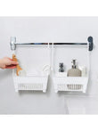 Sundries Hanging Basket Storage Drain Bag Shower Baskets with Hook Makeup for Kitchen Bathroom
