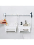 Sundries Hanging Basket Storage Drain Bag Shower Baskets with Hook Makeup for Kitchen Bathroom
