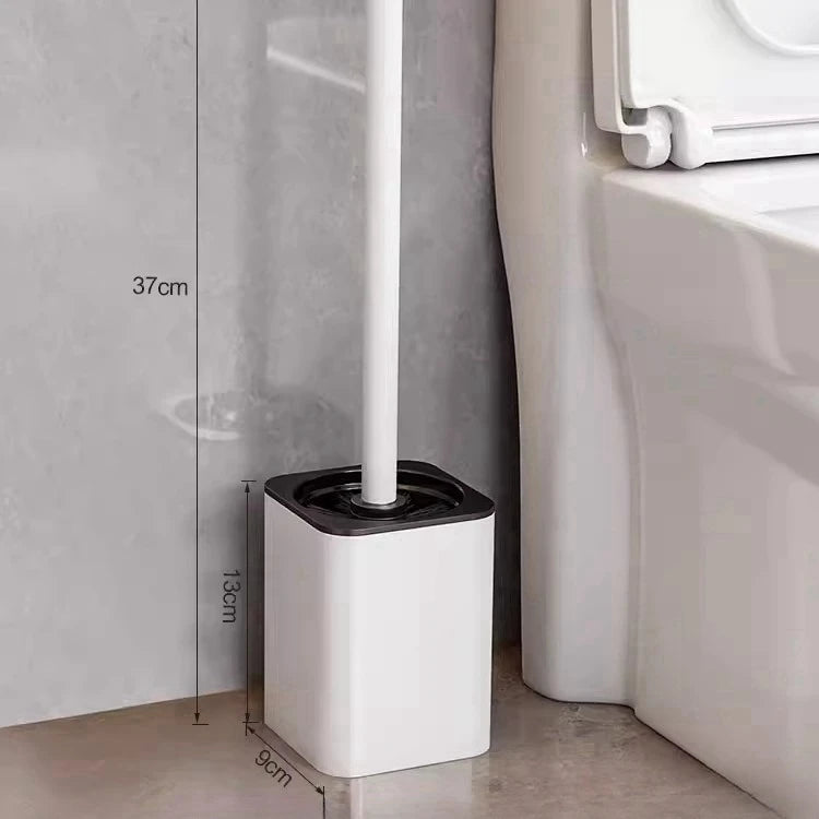 Escobillero de lujo con carcasa metálica, soporte para escobillero de pared, sin ángulo muerto, herramientas de limpieza para el hogar, accesorios de baño